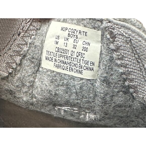 Stride Rite Cozy Felt Textured Rite Kids Clog Slippers Textile Size 1 Washable - Picture 11 of 11